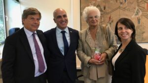 Hasbani con l'ambasciatore d'Israele Dror e Liliana Segre