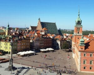La città vecchia di Varsavia, oggi